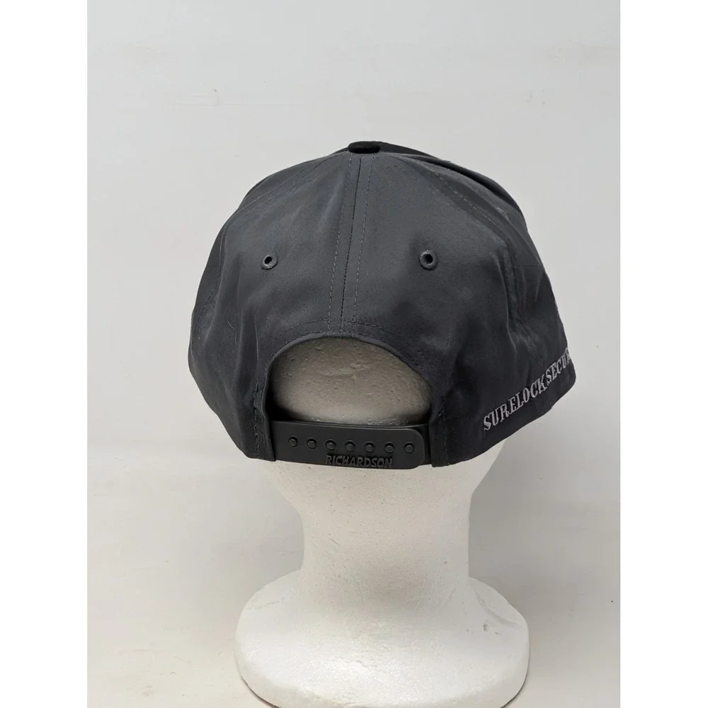 Richardson Style 312 Snapback Hat Black Charcoal Surelock Security Co Cap